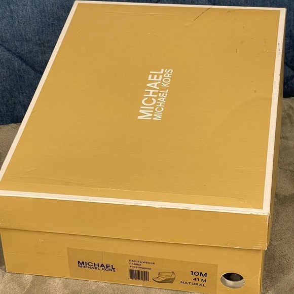 Michael Kors Women's Damita Platform Wedge Espadrilles Natural Lyst Sz 10M - Picture 9 of 10